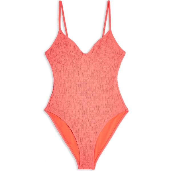 Costume intero interno foderato jersey Topshop tinta unita