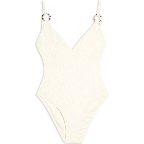 Costume intero interno foderato jersey Topshop tinta unita