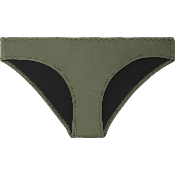 bikini Solid & Striped verde tinta unita