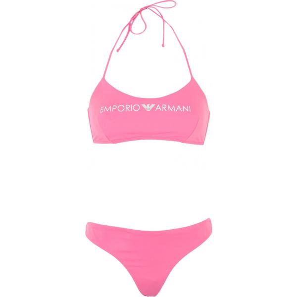 bikini Emporio Armani rosa con stampe