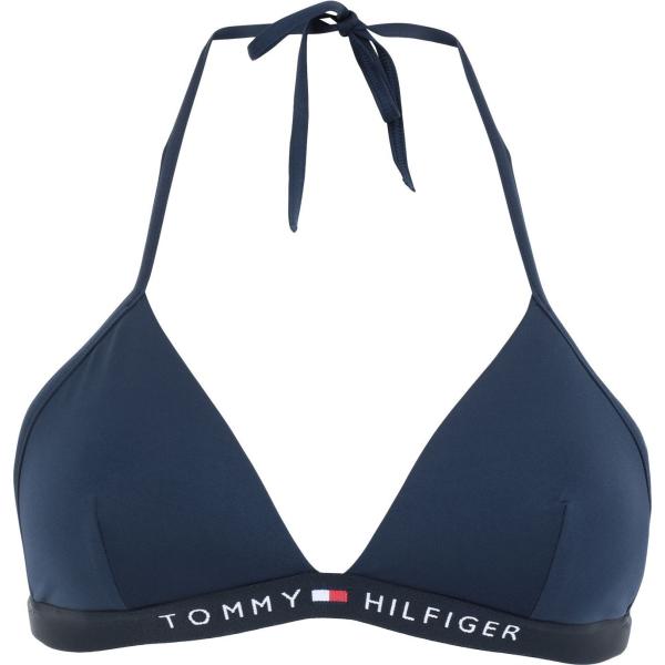 bikini Tommy Hilfiger blu tinta unita