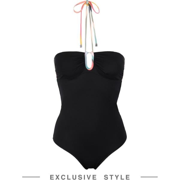 costumi interi PS PAUL SMITH x YOOX nero tinta unita