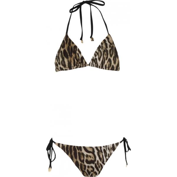 bikini Roberto Cavalli nero animalier