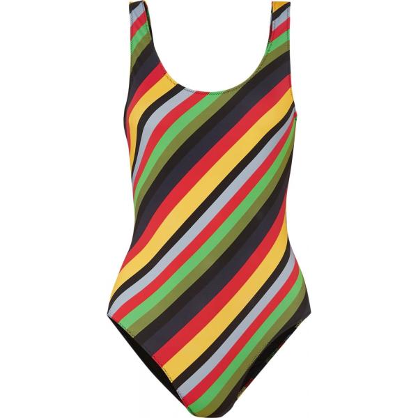 costumi interi Ganni multicolore a righe