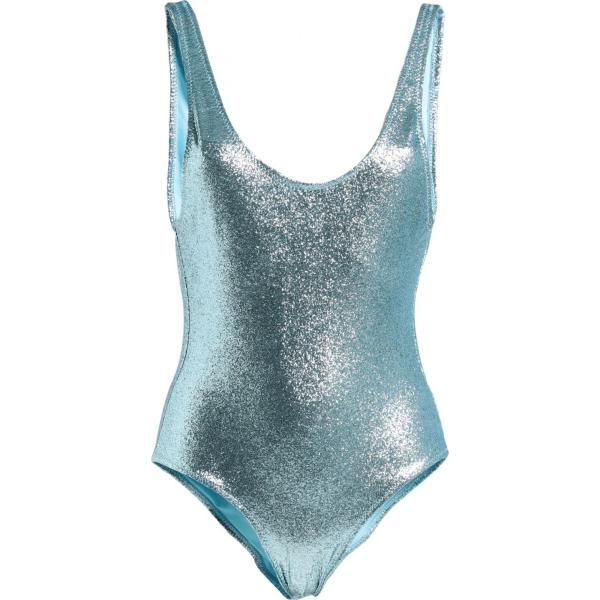 costumi interi Chiara Ferragni blu tinta unita