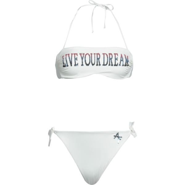 bikini Alberta Ferretti bianco tinta unita