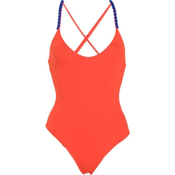 costumi interi S And S rosso tinta unita