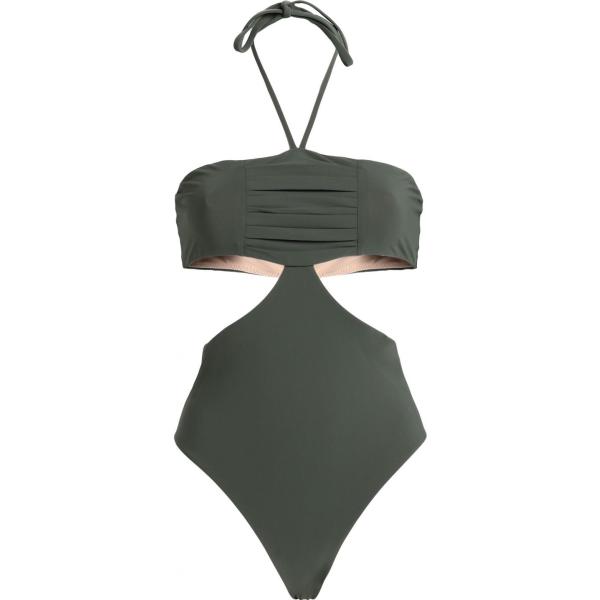 costumi interi No Ka Oi grigio tinta unita