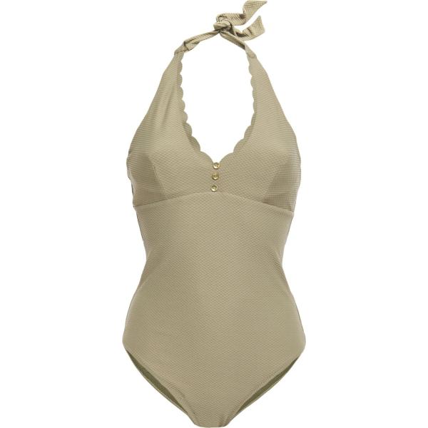 costumi interi Heidi Klein verde tinta unita