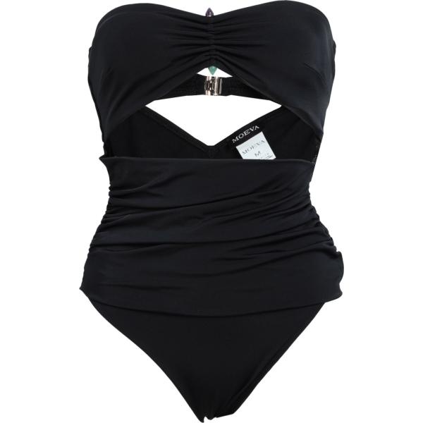 costumi interi Moeva nero tinta unita