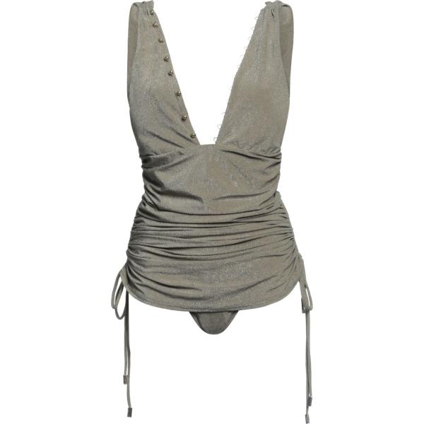 costumi interi Moeva verde tinta unita