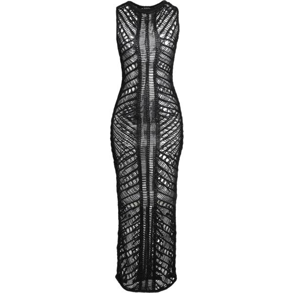 vestiti da spiaggia Moeva nero tinta unita