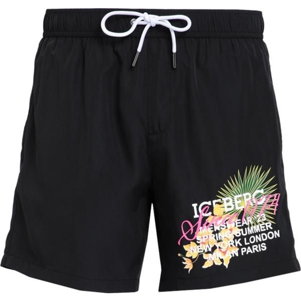 costumi Iceberg nero con stampe