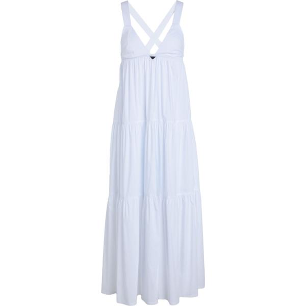 vestiti da spiaggia Emporio Armani bianco tinta unita