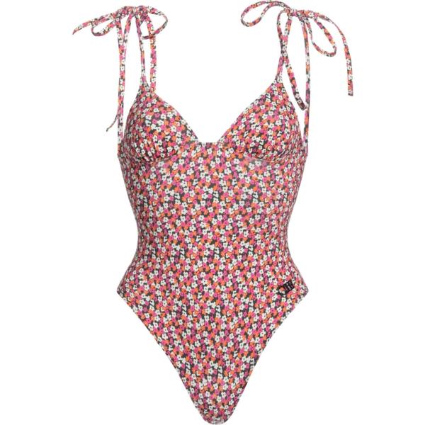 costumi interi Solid & Striped viola a fiori
