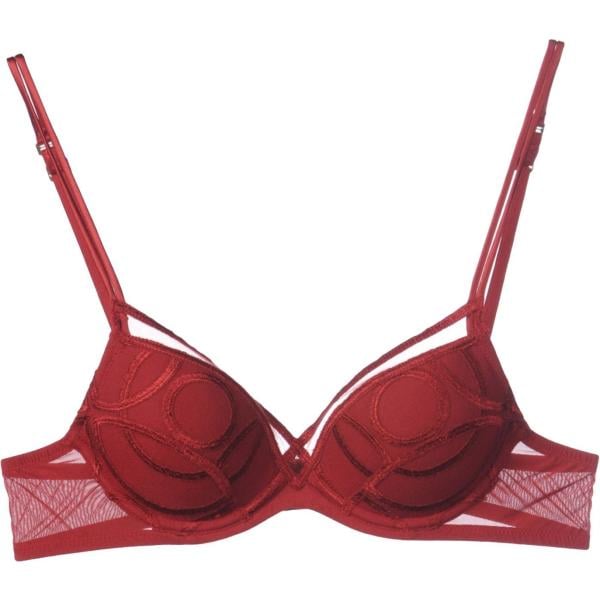 Reggiseno push-up con ricamo interno imbottito in tulle tinta unita La Perla tinta unita