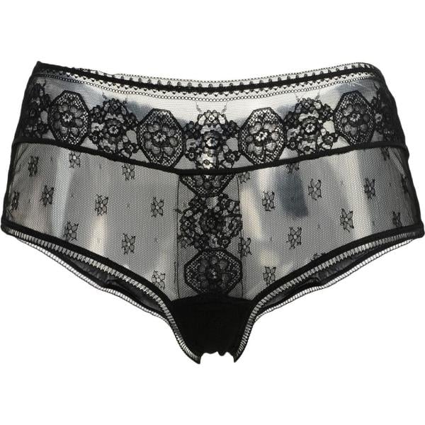 Slip con pizzo interno semi-foderato in seta crêpe La Perla tinta unita