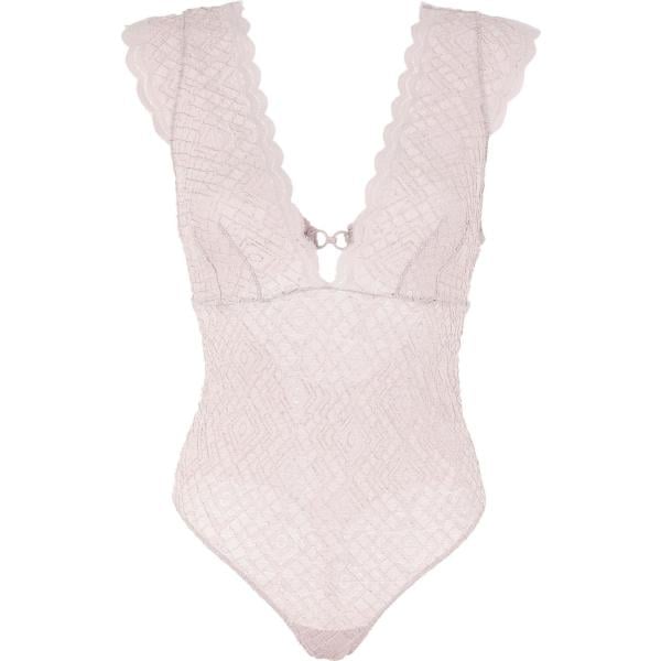 Body con pizzo scollatura profonda interno semi-foderato tinta unita Free People tinta unita