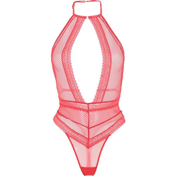 Body con pizzo in tulle tinta unita Bluebella tinta unita