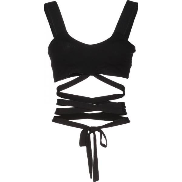 Top scollatura profonda senza maniche jersey Patrizia Pepe tinta unita
