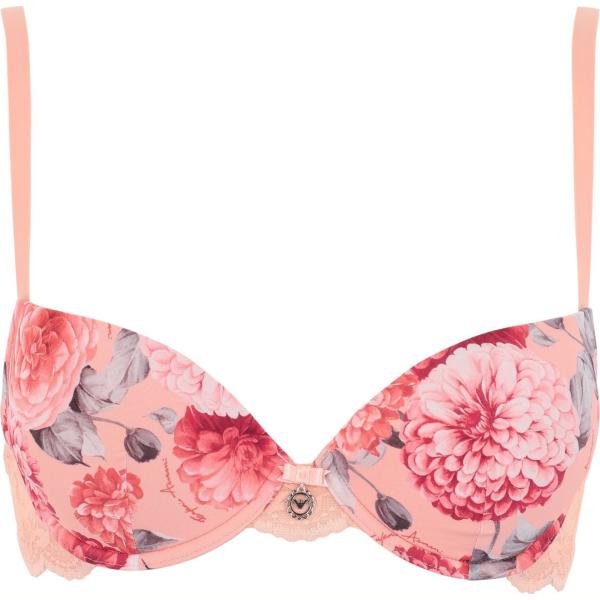 reggiseno Emporio Armani rosa a fiori