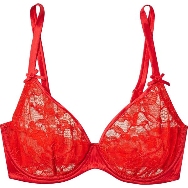 reggiseni Fleur Du Mal rosso tinta unita