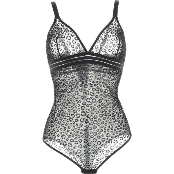 body Maison Lejaby grigio animalier