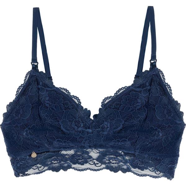 bralette Black Limba blu tinta unita