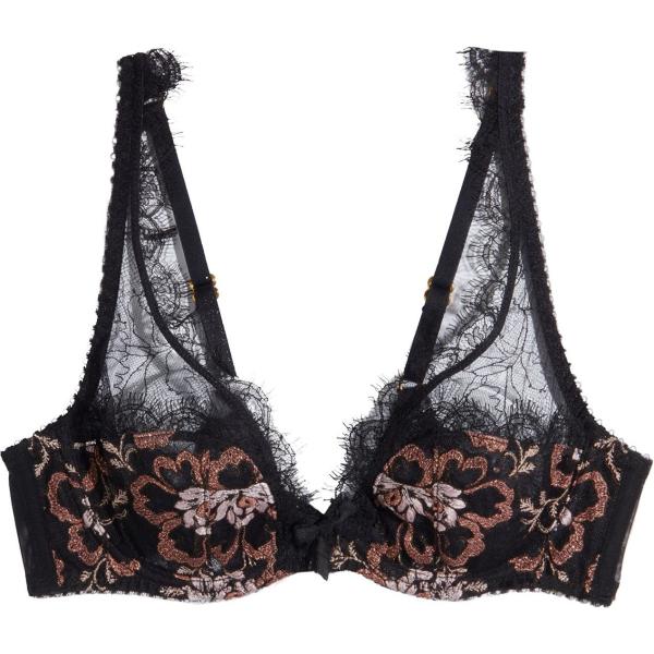 reggiseni a balconcino Agent Provocateur nero a fiori