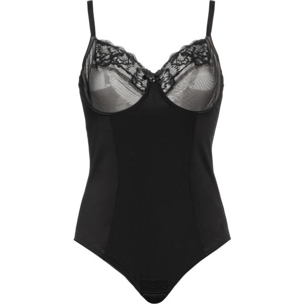 body Chantelle nero a fiori