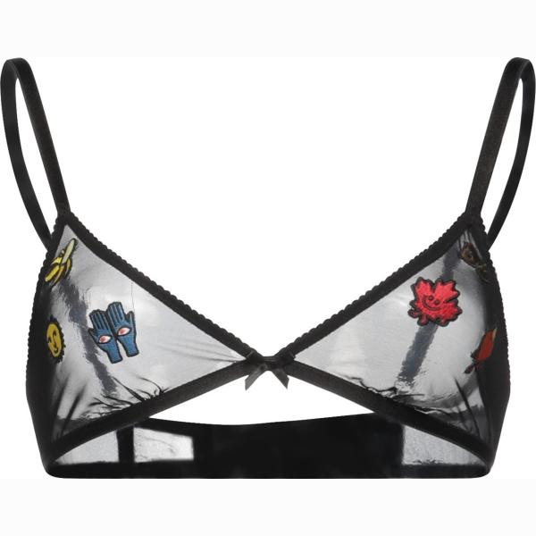 reggiseni Dsquared2 nero tinta unita