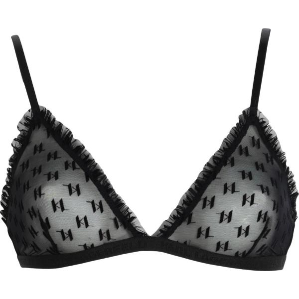 reggiseni Karl Lagerfeld nero con stampe