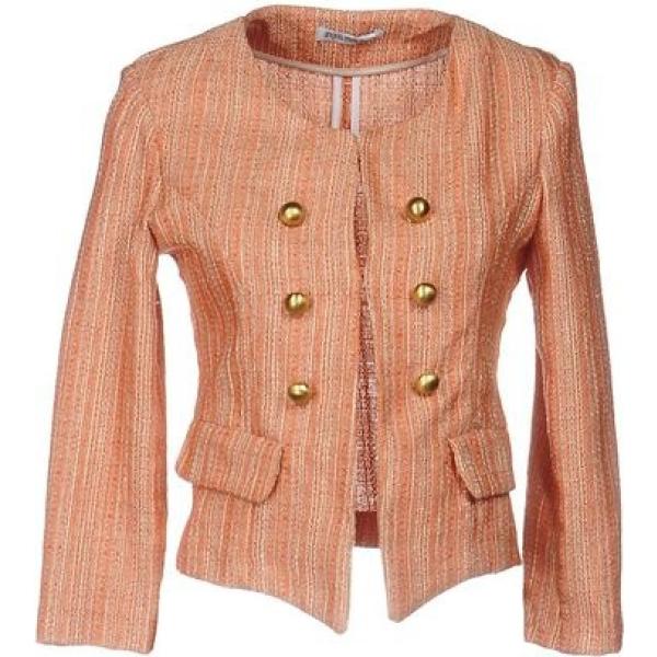 Giacca tweed effetto laminato collo tondo a maniche lunghe interno sfoderato monopetto Angela Mele Milano multicolore