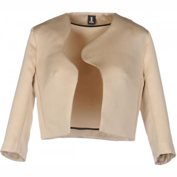 Giacca scollatura profonda in raso tinta unita 1-One tinta unita