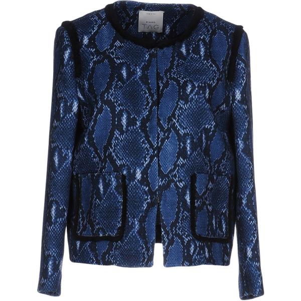 Giacca tweed collo tondo a maniche lunghe interno sfoderato monopetto Pinko multicolore