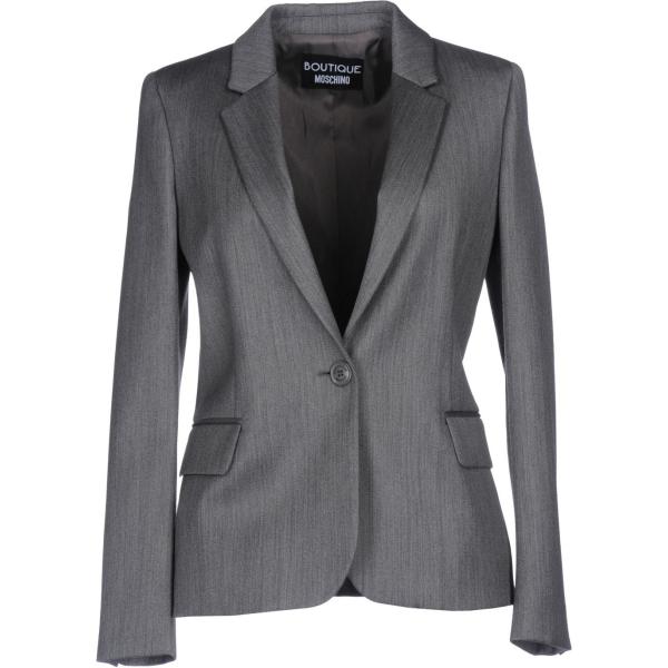 Giacca collo con revers a maniche lunghe interno foderato in flanella tinta unita Boutique Moschino tinta unita