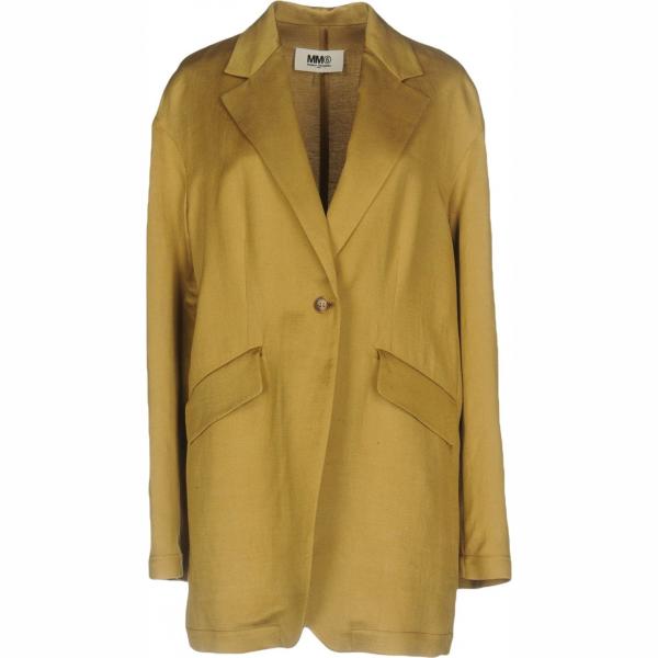 Giacca collo con revers a maniche lunghe interno sfoderato tinta unita Mm6 Maison Margiela tinta unita