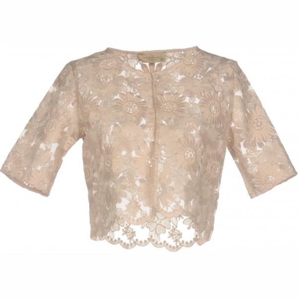 Giacca con pizzo collo tondo interno sfoderato tinta unita Just For You tinta unita