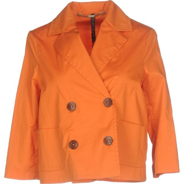 blazer Manila Grace arancione tinta unita