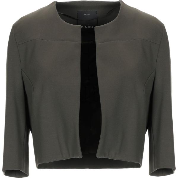 blazer Pinko verde tinta unita