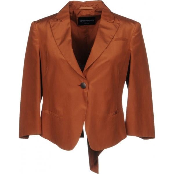 blazer Emporio Armani marrone tinta unita