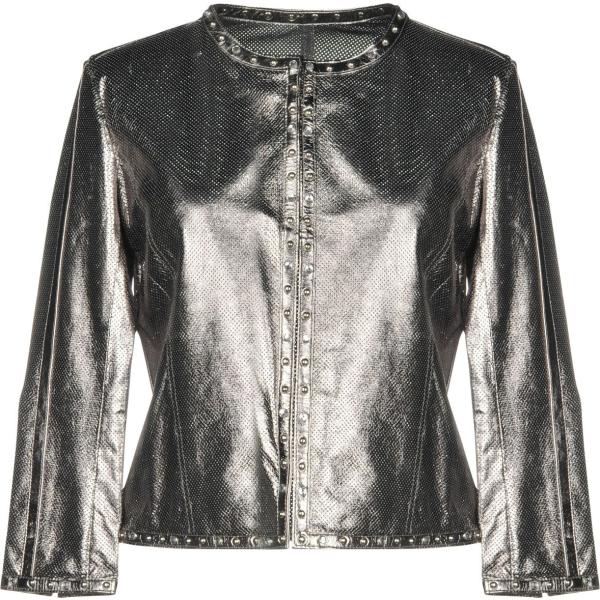 blazer Bully grigio tinta unita