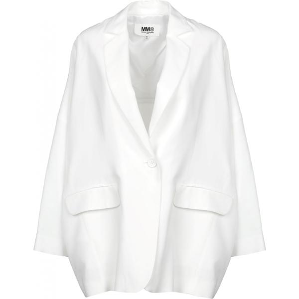 Giacca collo con revers a maniche lunghe interno semi-foderato in raso tinta unita Mm6 Maison Margiela tinta unita