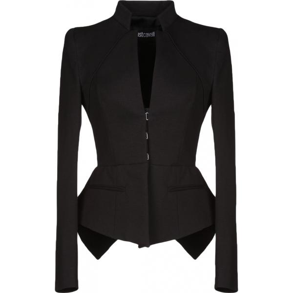 Giacca collo con revers a maniche lunghe interno foderato jersey Just Cavalli tinta unita