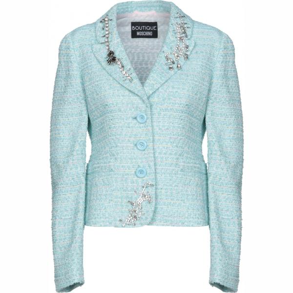 blazer Boutique Moschino blu tinta unita
