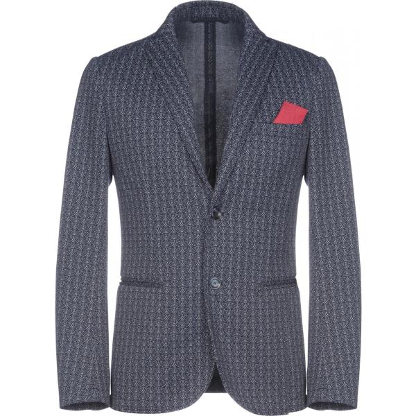 Giacca con spacco posteriore fantasia collo con revers a maniche lunghe interno sfoderato jersey Stilosophy Industry multicolore