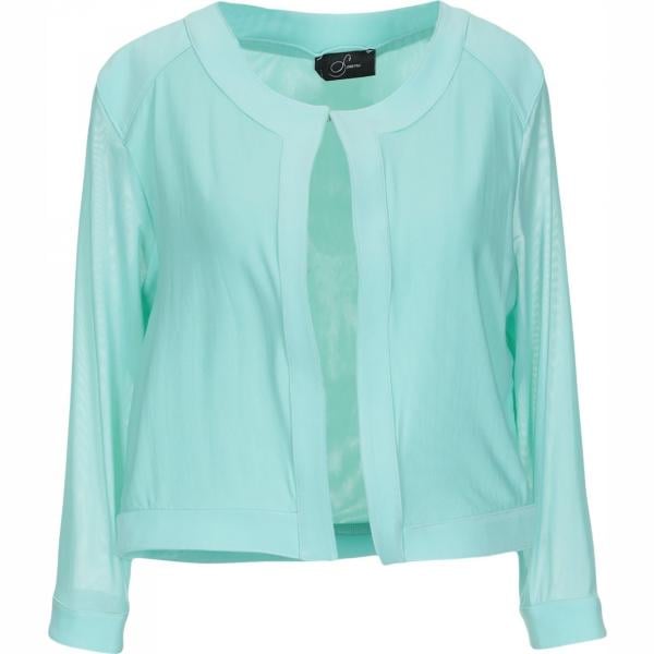 blazer Soani verde tinta unita