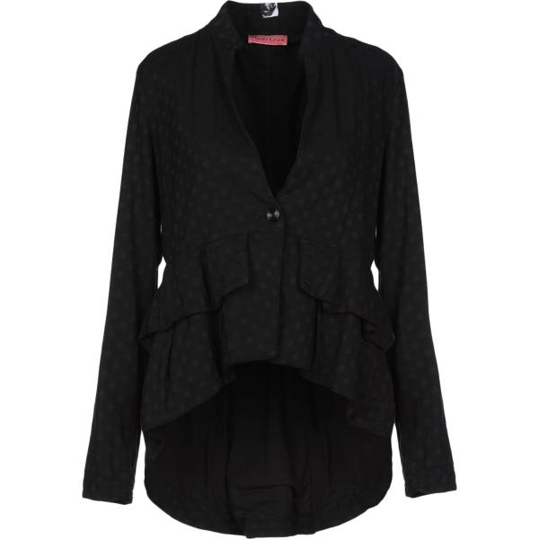 blazer Manila Grace Denim nero a pois
