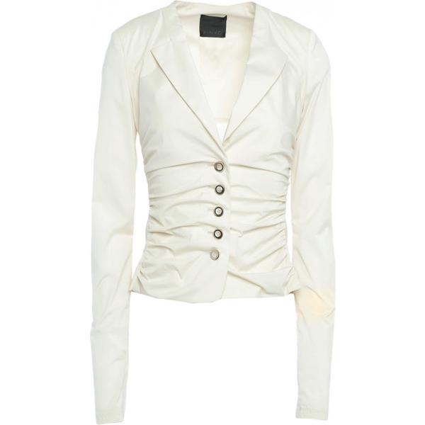 Giacca con arricciature collo con revers a maniche lunghe interno sfoderato senza tasche jersey Pinko tinta unita