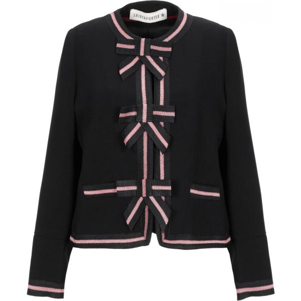 Giacca con fiocco senza tasche collo tondo a maniche lunghe interno foderato tinta unita Shirtaporter tinta unita